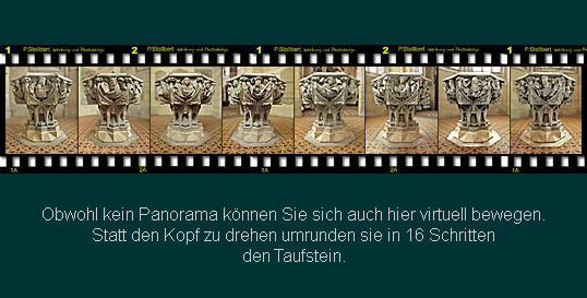 Objekt-Film: Amanduskirche Bad Urach, Taufstein